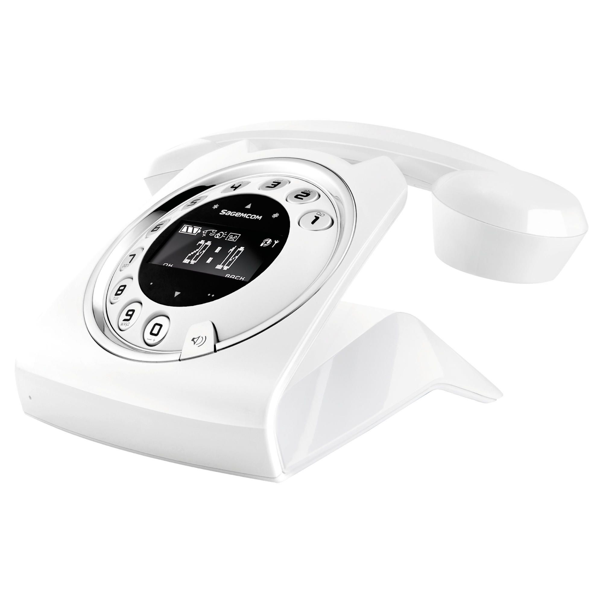 Sagemcom Sixty White Telephone - Online Exclusive