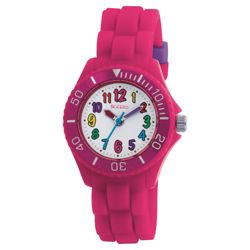 Tikkers Pink Silicon Girls Watch