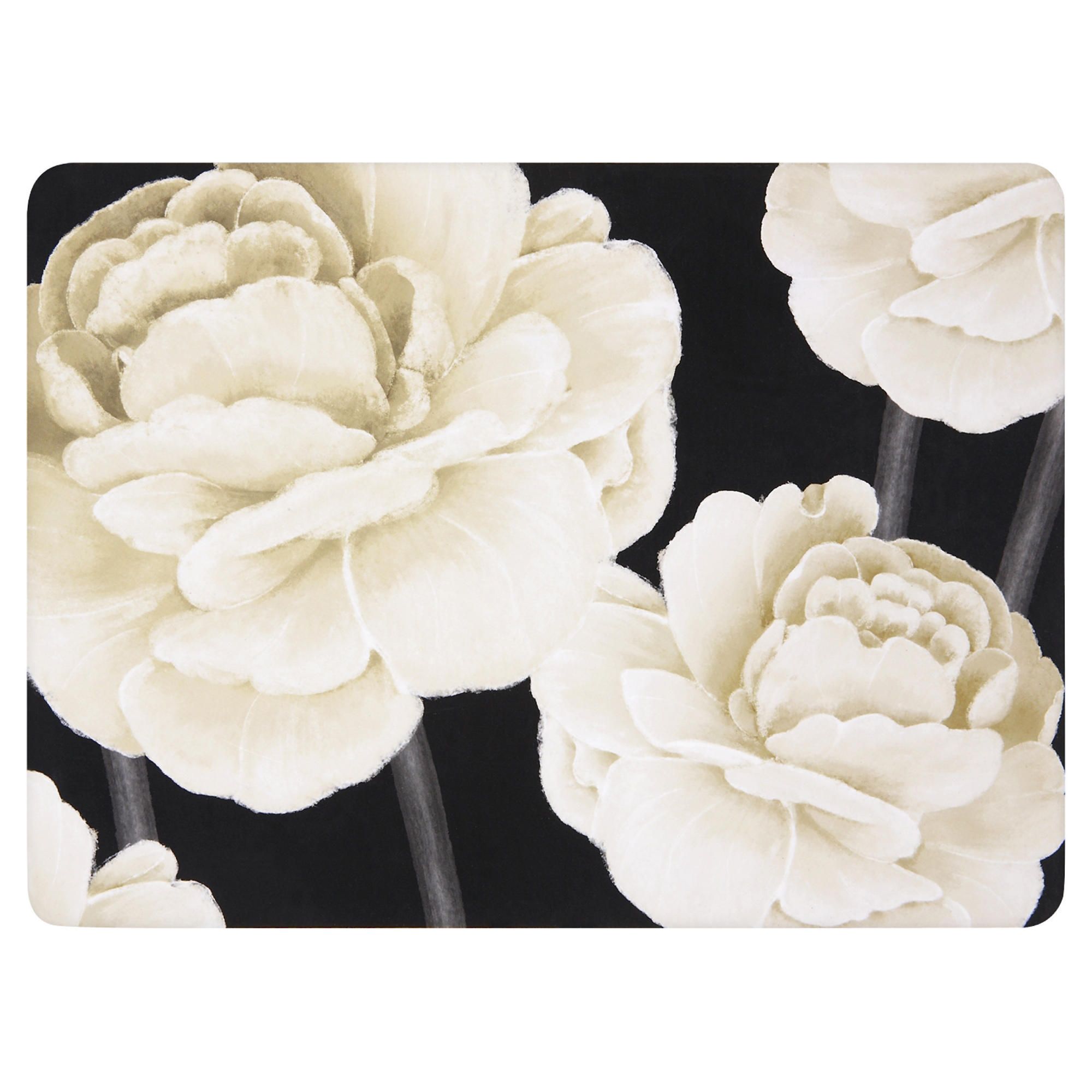 Tesco White Rose4Pk Placemats