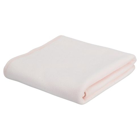 Image of Tesco Loves Baby Fleece Blanket Moses/crib, Pink