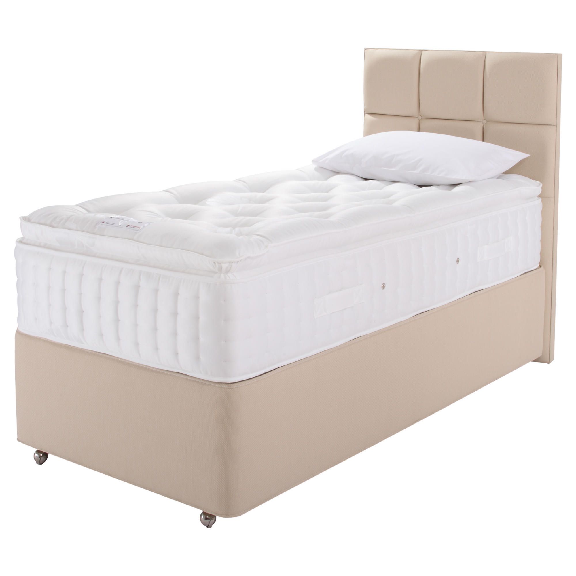 Relyon Luxury 2200 Non Storage Divan Bed Single at Tesco Direct