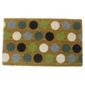 Primeur 45x75 spot coir mat, teal/lime/blue