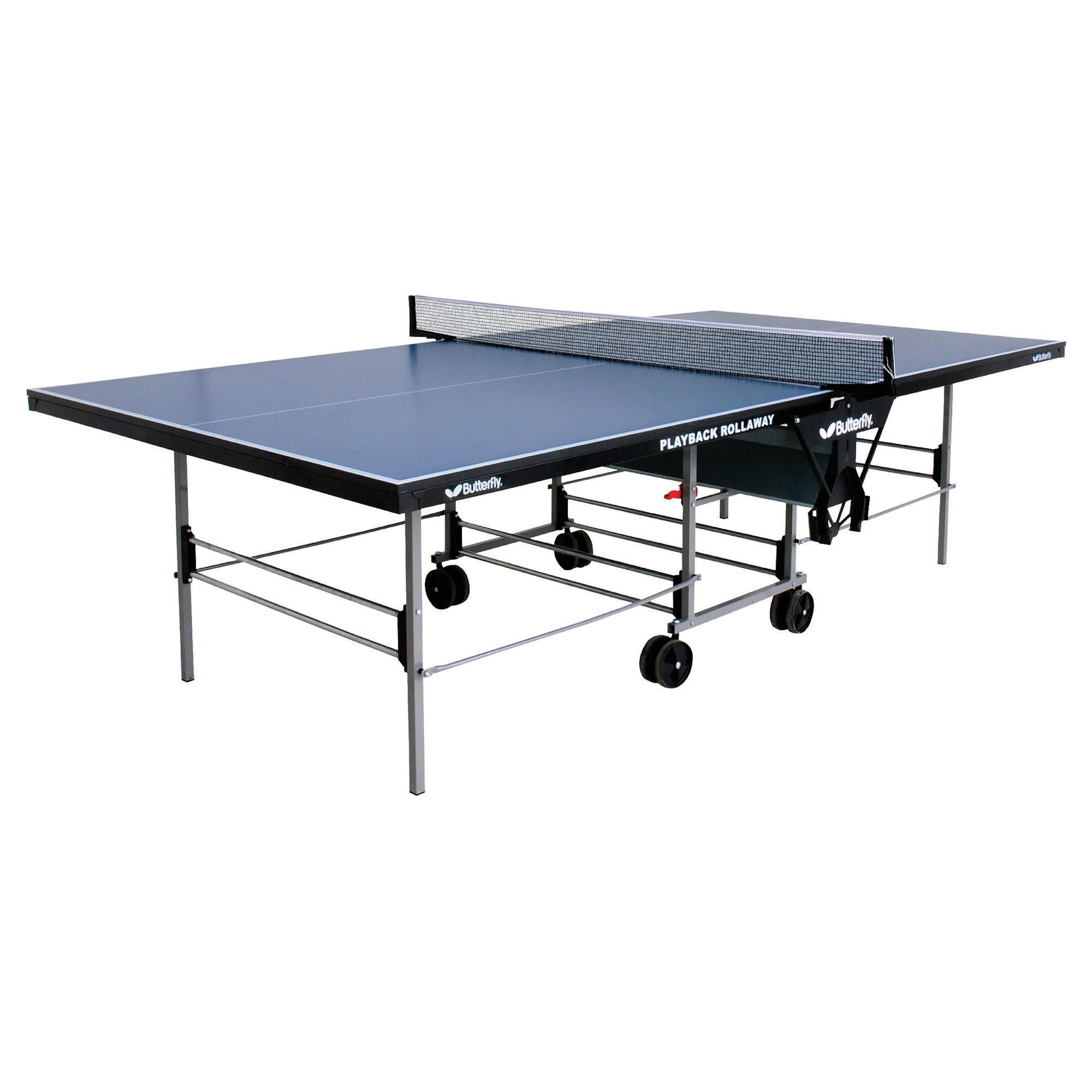 Butterfly Playback Rollaway Table Tennis Table - Blue at Tescos Direct