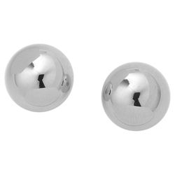 9ct White Gold 3mm Ball Earrings