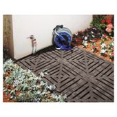 Keter Step On Plastic Floor Tiles - Black