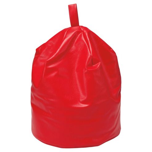 Image of Kaikoo Faux Leather Bean Bag, Red