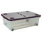 Wham 32L box with wheels, plum