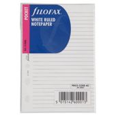 Filofax Pocket White Ruled Refill
