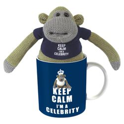 Monkey I'm a Celebrity Mug with Plush