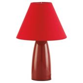 Tesco Ceramic tapered Lamp red