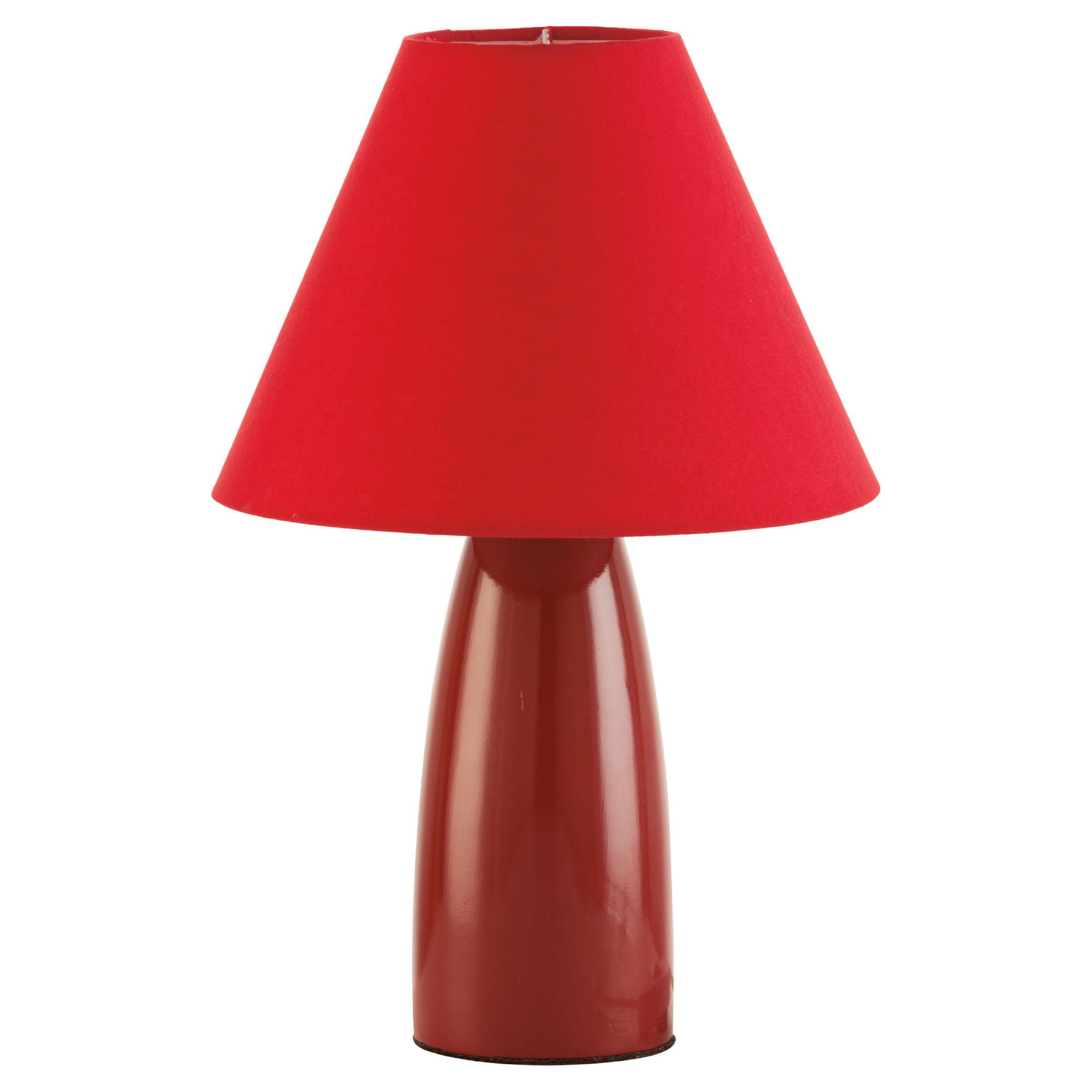 Tesco Ceramic tapered Lamp red Tesco Ceramic tapered Lamp red