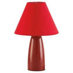 Tesco Lighting Ceramic tapered Lamp red