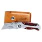 Rolson Folding Lock Back Knife and Leather Pouch