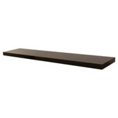 High Gloss Black Floating Shelf 120cm
