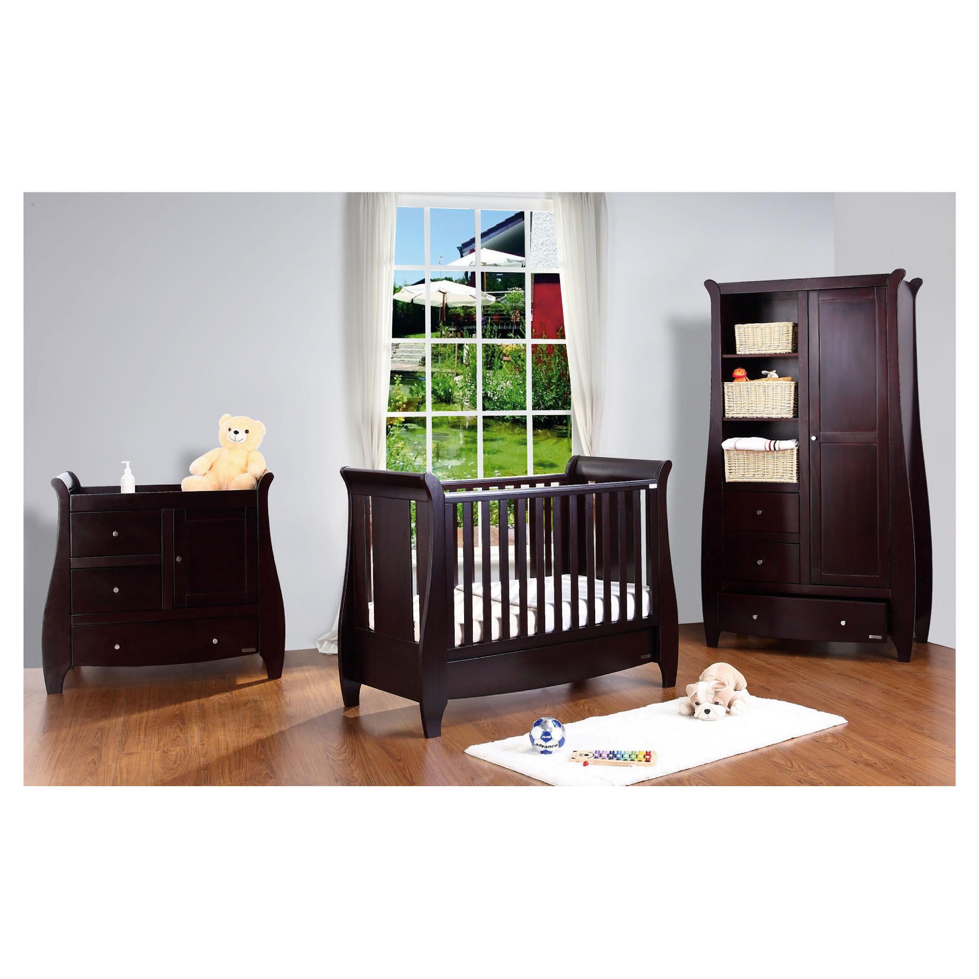 Tutti Bambini Katie 3 Piece Room Set, Espresso With Free Home Assembly at Tesco Direct