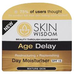 Skin Wisdom Age Delay Day Moisturiser SPF15 50ml