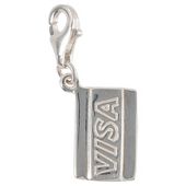 Sterling Silver Credit Card Charm
