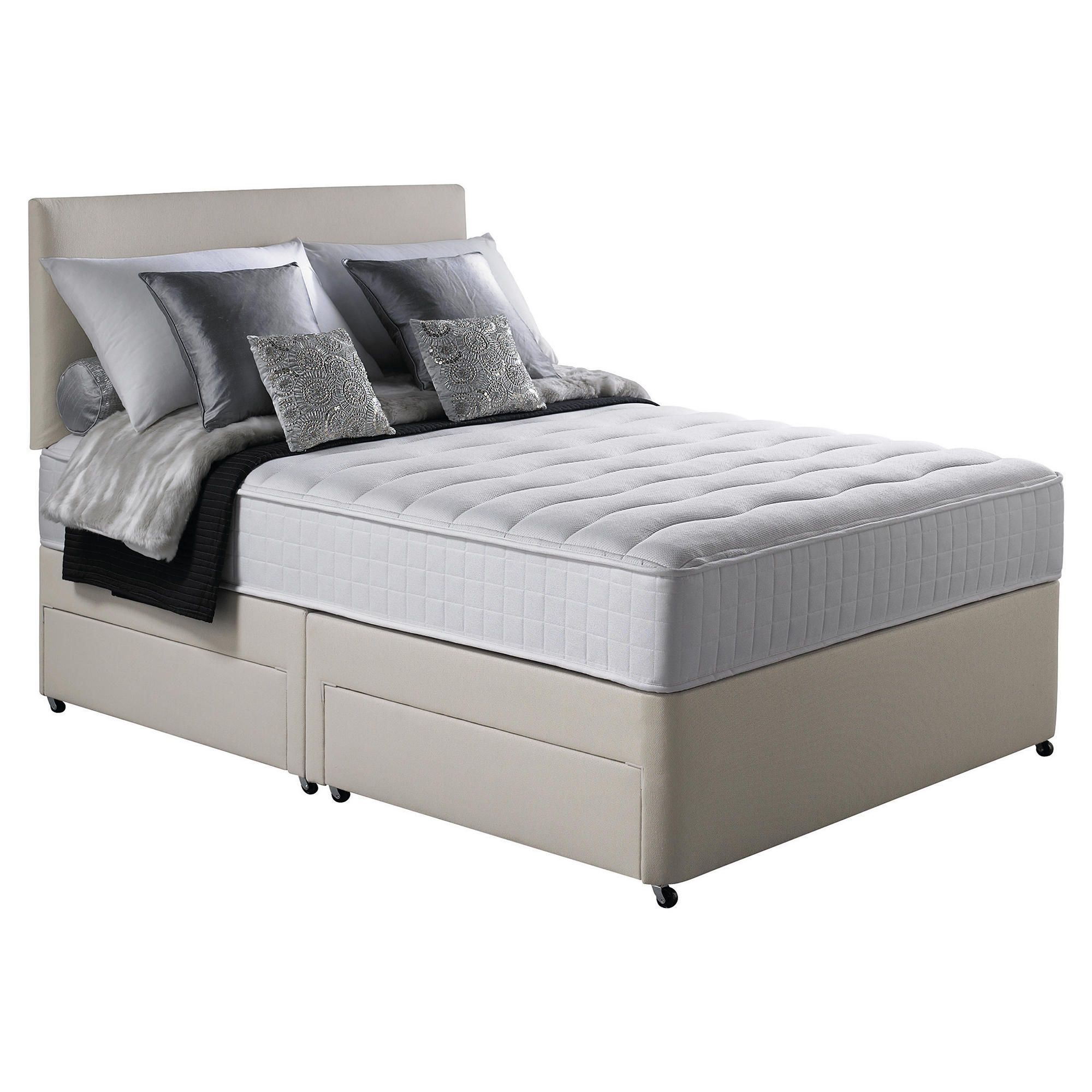 Silentnight Pocket Essentials Memory Foam King Non Storage Divan Bed. at Tesco Direct