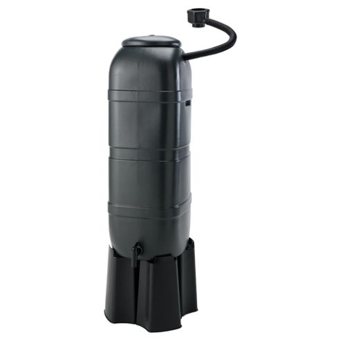 Image of 100l Space Saving Water Butt With Connector And Stand