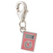Sterling Silver and  Enamel MP3 Player Charm