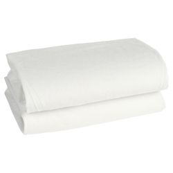 Tesco Loves Baby Fitted Jersey Sheet Moses/Pram, Cream, 2 Pack
