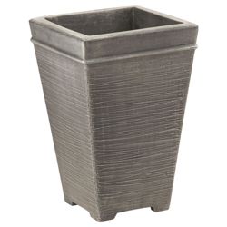 Terraneuva Tall Square Planter Silver