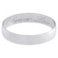 White Gold Love Forever 4mm Wedding Ring