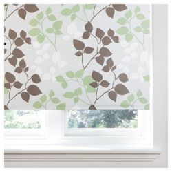 Bold Leaf Roller Blind 180x160cm Natural