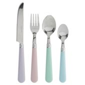Tesco Sugared Almonds 16 piece, 4 Person Plastic Handled Cutlery Set