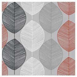 Arthouse Retro Leaf Silv/Oran