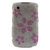 Bliss Hard Case BlackBerry 8520/9300 Pink and Silver Flowers