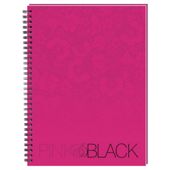 Pink N Black Pink A5 Wirebound Hardback Notebook