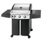 Alaska Black 3 Burner Gas BBQ with Side Burner