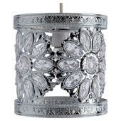 Tesco Lighting Daisy jewelled pendant chrome