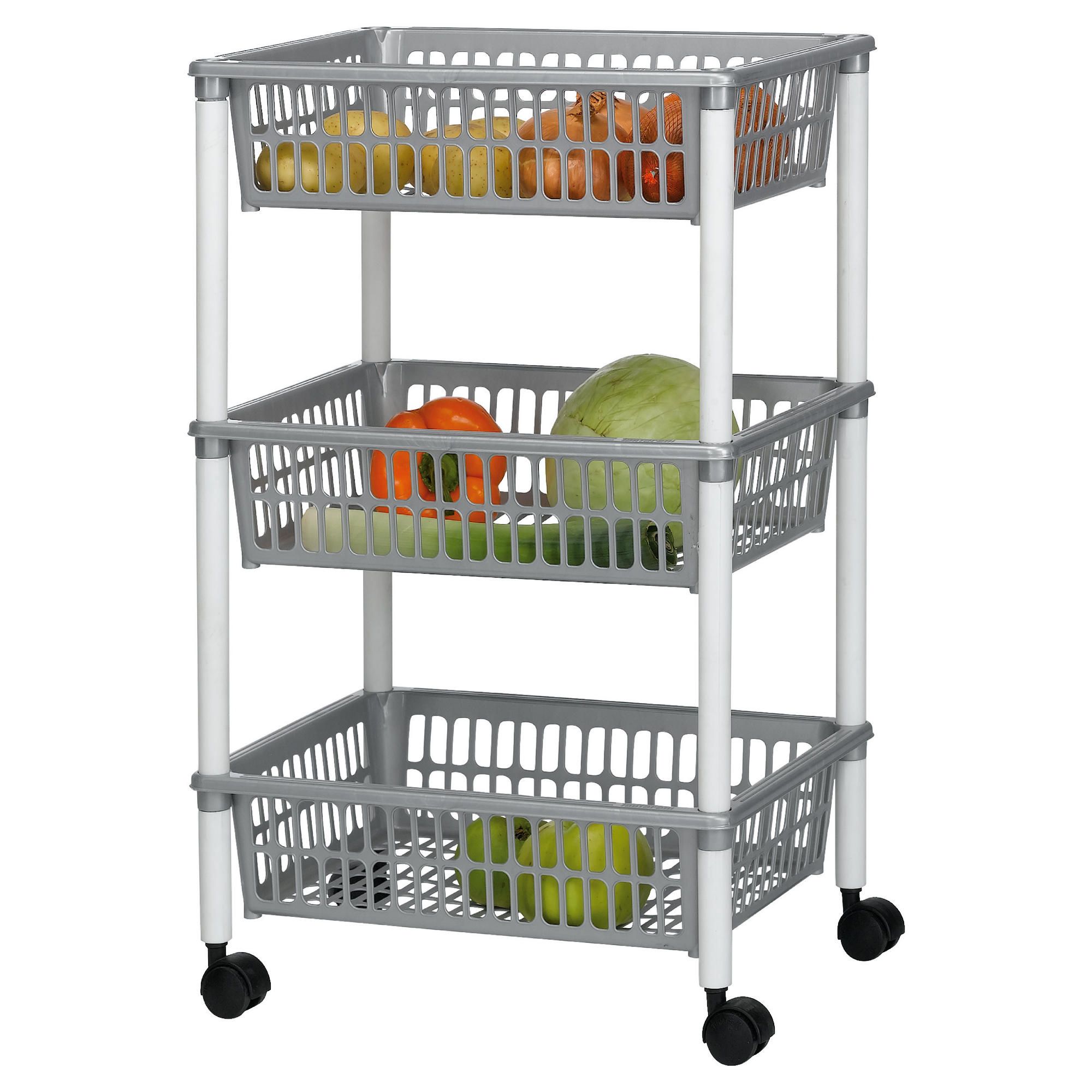 3 Tier Plastic Vegetable Rack 3 Tier Plastic Vegetable Rack