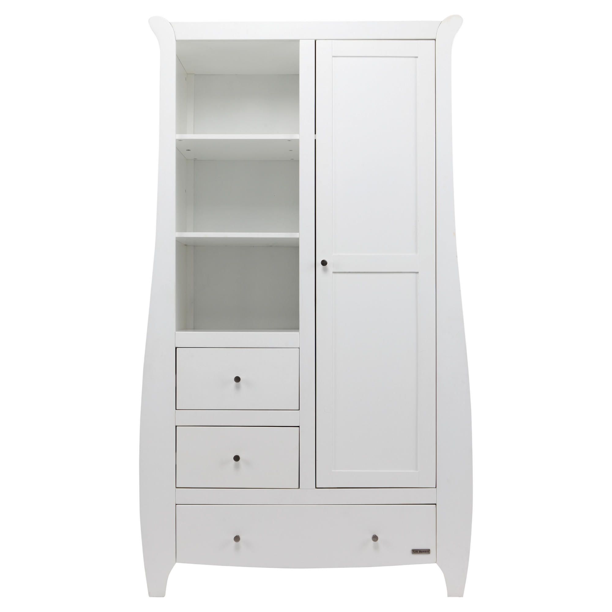 Tutti Bambini Lucas Wardrobe White at Tesco Direct