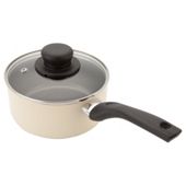 Tesco Aluminium Non Stick Saucepan 16cm Cream