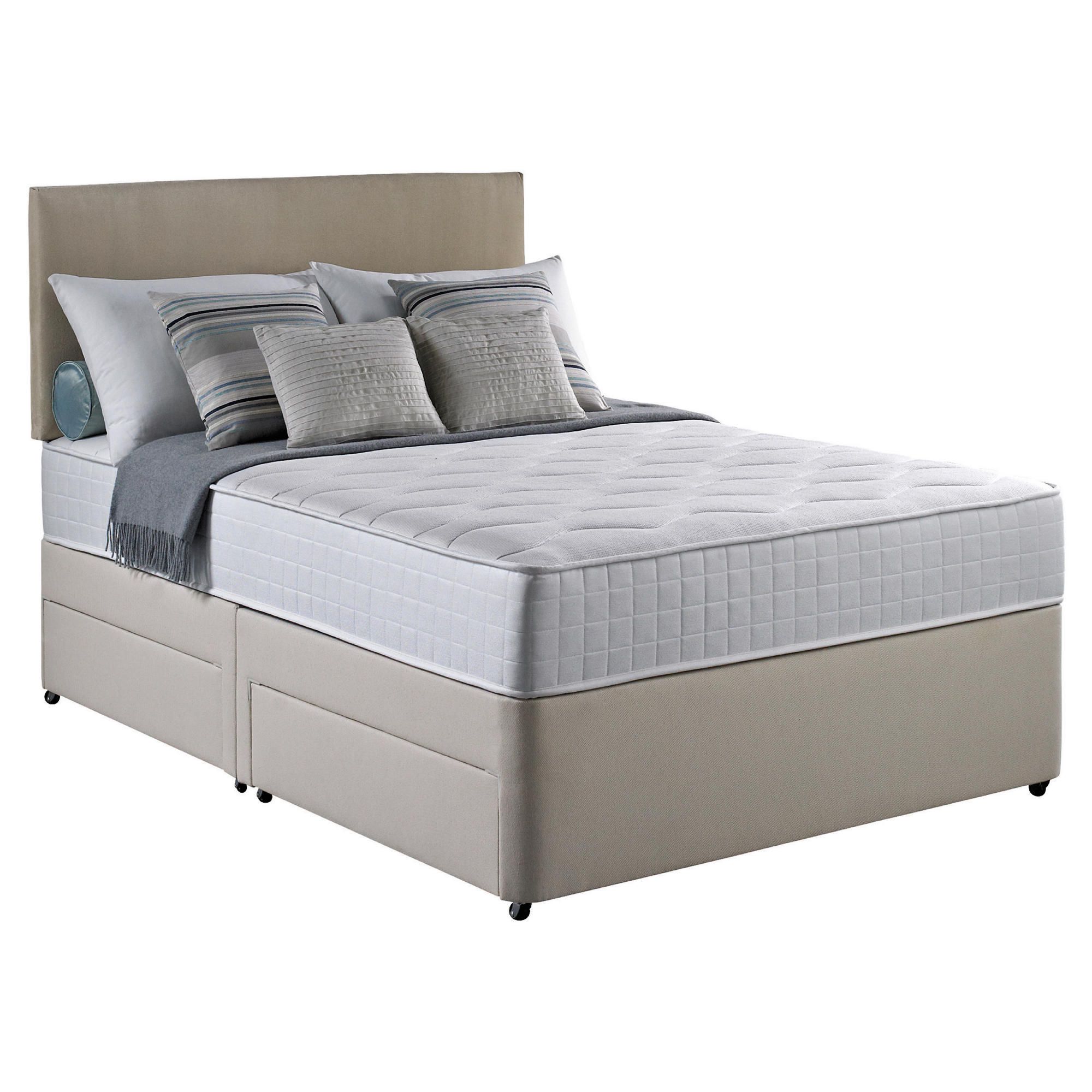 Silentnight Pocket Essentials Double Non Storage Divan Bed at Tesco Direct