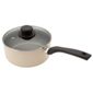 Tesco 20cm Non-stick Aluminium Saucepan, Cream