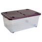 Wham 45L box with wheels, plum