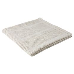 Tesco Cellular Blanket 2pk Moses/Pram Cream