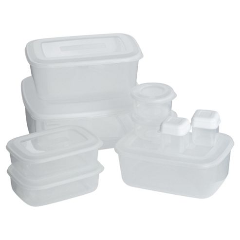 Image of Tesco Value Food Containers, Set Of 9