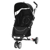 Petite Star Zia X 3 Wheeler Stroller Compact Fold, Jet Black