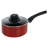 Tesco Aluminium Non Stick Saucepan 16cm Red