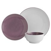 Tesco Two Tone 12 piece dinner set, purple