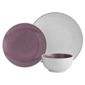 Tesco 2 Tone 12 Piece, 4 Person Dinner Set - Purple.