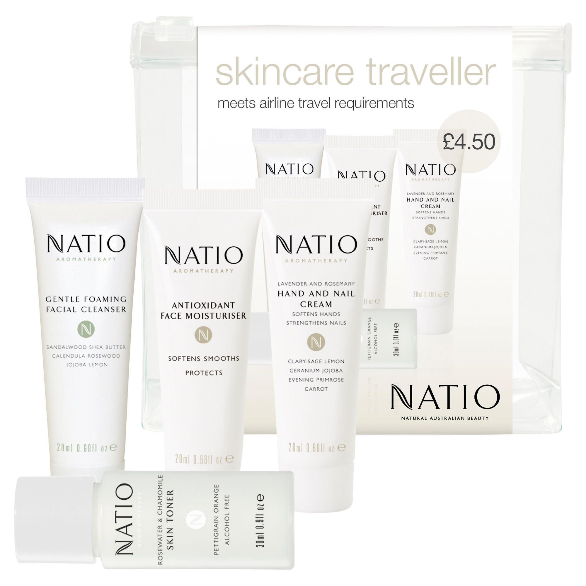 Natio Skincare Traveller Set
