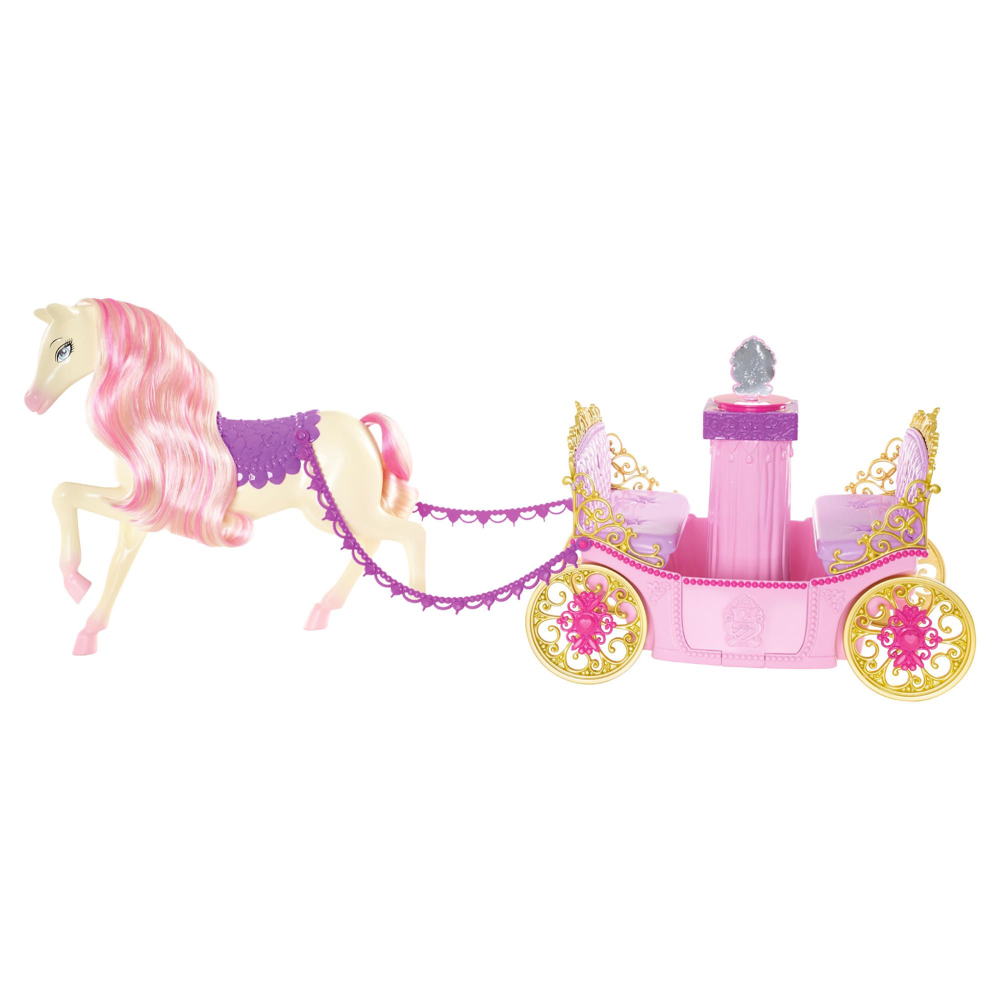 Barbie Princess Charm School Horse And Carriage