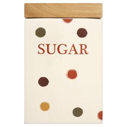 Tesco Terracotta Spot Sugar Canister