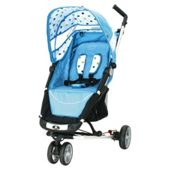 Petite Star Ziax 3 Wheeler Stroller Compact Fold, Sky Blue Spot